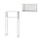 Alaterre Furniture Coventry Over Toilet Open Storage Shelf, Bath Shelf with Two Towel Rods ANCT703WH - alternate 1